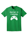 Gamer In Training BnW Adult Dark T-Shirt-Mens T-Shirt-TooLoud-Kelly-Green-Small-Davson Sales