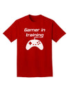 Gamer In Training BnW Adult Dark T-Shirt-Mens T-Shirt-TooLoud-Red-Small-Davson Sales