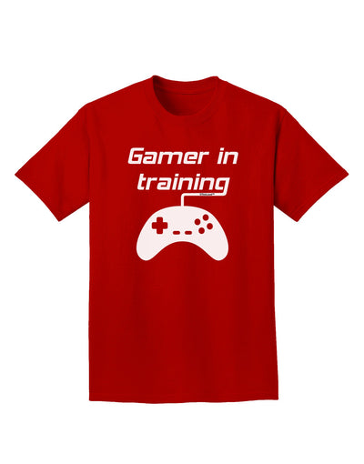 Gamer In Training BnW Adult Dark T-Shirt-Mens T-Shirt-TooLoud-Red-Small-Davson Sales