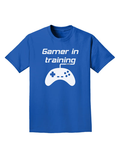 Gamer In Training BnW Adult Dark T-Shirt-Mens T-Shirt-TooLoud-Royal-Blue-Small-Davson Sales