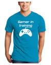 Gamer In Training BnW Adult Dark V-Neck T-Shirt-TooLoud-Turquoise-Small-Davson Sales