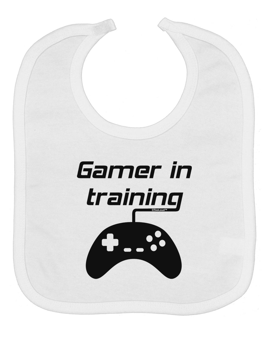 Gamer In Training BnW Baby Bib