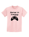 Gamer In Training BnW Childrens T-Shirt-Childrens T-Shirt-TooLoud-PalePink-X-Small-Davson Sales