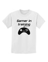 Gamer In Training BnW Childrens T-Shirt-Childrens T-Shirt-TooLoud-White-X-Small-Davson Sales