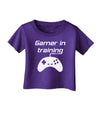 Gamer In Training BnW Infant T-Shirt Dark-Infant T-Shirt-TooLoud-Purple-06-Months-Davson Sales