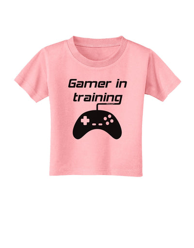 Gamer In Training BnW Toddler T-Shirt-Toddler T-Shirt-TooLoud-Candy-Pink-2T-Davson Sales