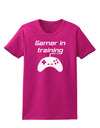 Gamer In Training BnW Womens Dark T-Shirt-TooLoud-Hot-Pink-Small-Davson Sales