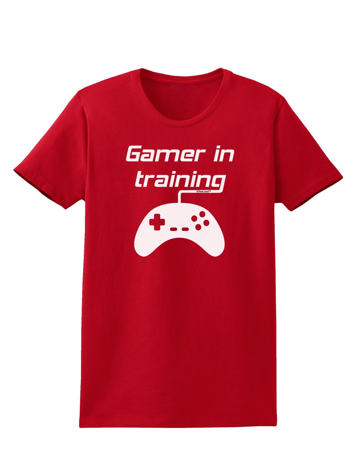 Gamer In Training BnW Womens Dark T-Shirt-TooLoud-Red-X-Small-Davson Sales