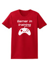 Gamer In Training BnW Womens Dark T-Shirt-TooLoud-Red-X-Small-Davson Sales