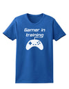 Gamer In Training BnW Womens Dark T-Shirt-TooLoud-Royal-Blue-X-Small-Davson Sales