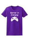 Gamer In Training BnW Womens Dark T-Shirt-TooLoud-Purple-X-Small-Davson Sales