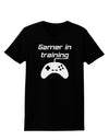 Gamer In Training BnW Womens Dark T-Shirt-TooLoud-Black-X-Small-Davson Sales