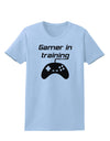 Gamer In Training BnW Womens T-Shirt-Womens T-Shirt-TooLoud-Light-Blue-X-Small-Davson Sales