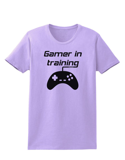 Gamer In Training BnW Womens T-Shirt-Womens T-Shirt-TooLoud-Lavender-X-Small-Davson Sales