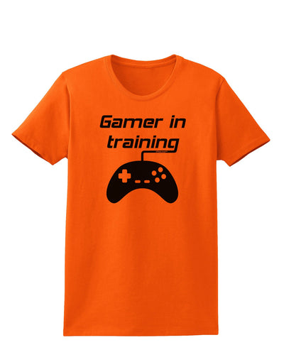 Gamer In Training BnW Womens T-Shirt-Womens T-Shirt-TooLoud-Orange-X-Small-Davson Sales