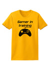 Gamer In Training BnW Womens T-Shirt-Womens T-Shirt-TooLoud-Gold-X-Small-Davson Sales