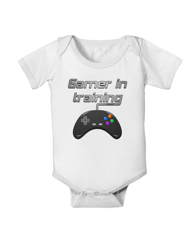 Gamer In Training Color Baby Romper Bodysuit-Baby Romper-TooLoud-White-06-Months-Davson Sales