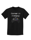 Gamer In Training Color Childrens Dark T-Shirt-Childrens T-Shirt-TooLoud-Black-X-Small-Davson Sales