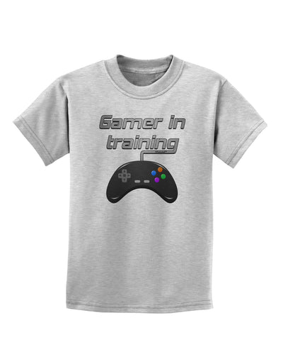 Gamer In Training Color Childrens T-Shirt-Childrens T-Shirt-TooLoud-AshGray-X-Small-Davson Sales