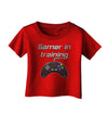 Gamer In Training Color Infant T-Shirt Dark-Infant T-Shirt-TooLoud-Red-06-Months-Davson Sales