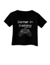 Gamer In Training Color Infant T-Shirt Dark-Infant T-Shirt-TooLoud-Black-06-Months-Davson Sales