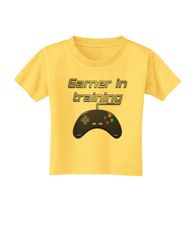 Gamer In Training Color Toddler T-Shirt-Toddler T-Shirt-TooLoud-Yellow-2T-Davson Sales