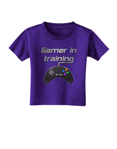 Gamer In Training Color Toddler T-Shirt Dark-Toddler T-Shirt-TooLoud-Purple-2T-Davson Sales