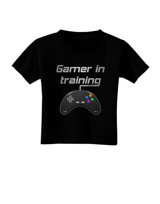 Gamer In Training Color Toddler T-Shirt Dark-Toddler T-Shirt-TooLoud-Black-2T-Davson Sales