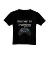 Gamer In Training Color Toddler T-Shirt Dark-Toddler T-Shirt-TooLoud-Black-2T-Davson Sales