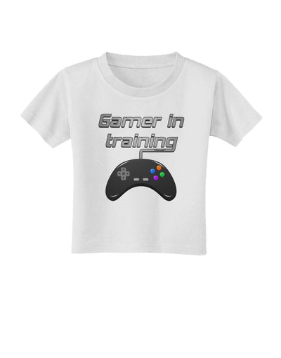 Gamer In Training Color Toddler T-Shirt-Toddler T-Shirt-TooLoud-White-2T-Davson Sales