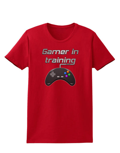 Gamer In Training Color Womens Dark T-Shirt-TooLoud-Red-X-Small-Davson Sales