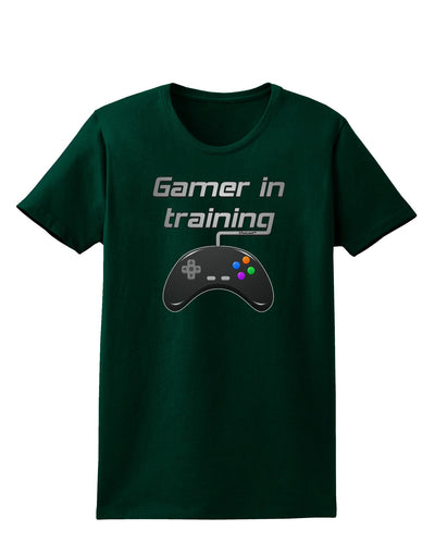 Gamer In Training Color Womens Dark T-Shirt-TooLoud-Forest-Green-Small-Davson Sales