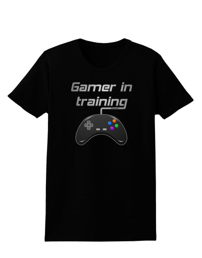 Gamer In Training Color Womens Dark T-Shirt-TooLoud-Black-X-Small-Davson Sales