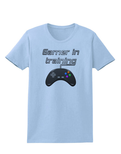 Gamer In Training Color Womens T-Shirt-Womens T-Shirt-TooLoud-Light-Blue-X-Small-Davson Sales