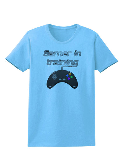 Gamer In Training Color Womens T-Shirt-Womens T-Shirt-TooLoud-Aquatic-Blue-X-Small-Davson Sales