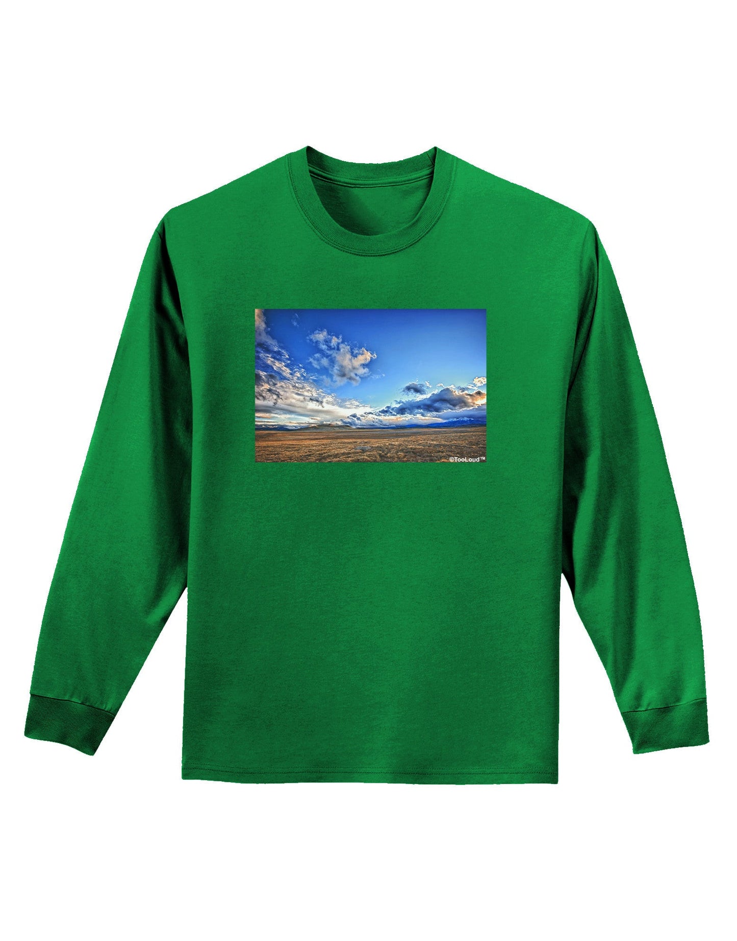 Garden of the Gods Colorado Adult Long Sleeve Dark T-Shirt-TooLoud-Kelly-Green-Small-Davson Sales