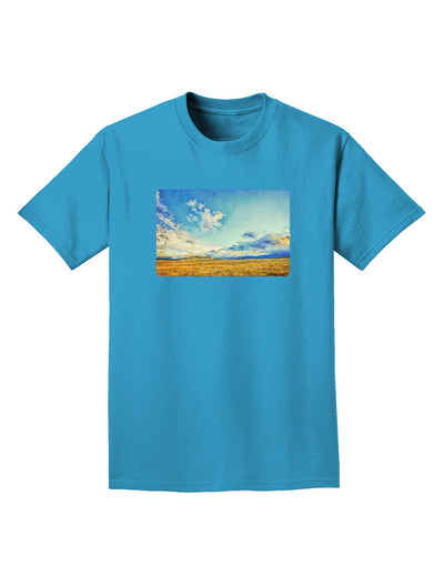 Garden of the Gods Watercolor Adult Dark T-Shirt-Mens T-Shirt-TooLoud-Turquoise-Small-Davson Sales