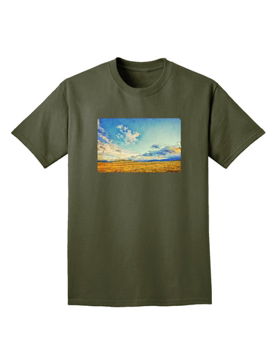 Garden of the Gods Watercolor Adult Dark T-Shirt-Mens T-Shirt-TooLoud-Military-Green-Small-Davson Sales