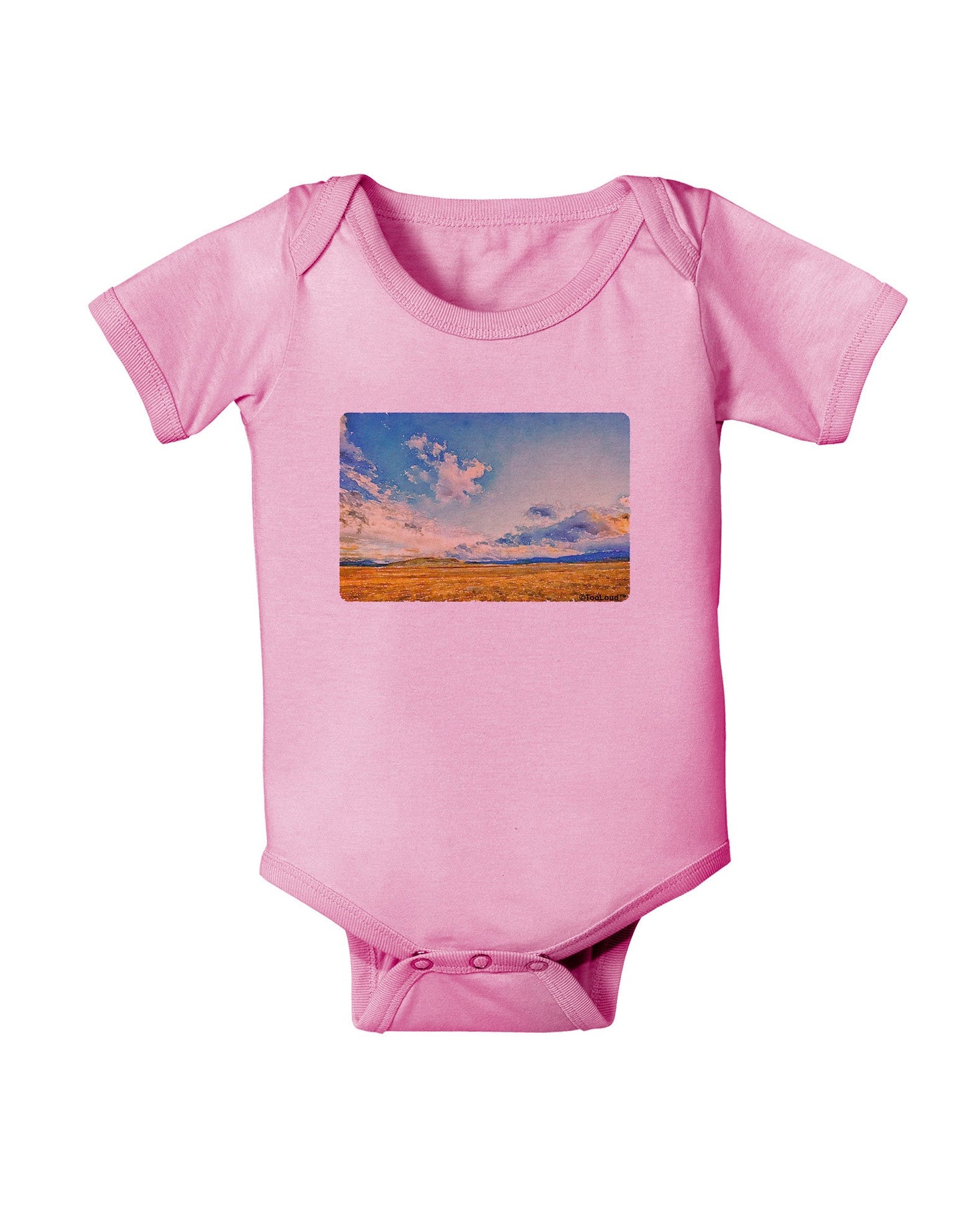 Garden of the Gods Watercolor Baby Romper Bodysuit-Baby Romper-TooLoud-Pink-06-Months-Davson Sales