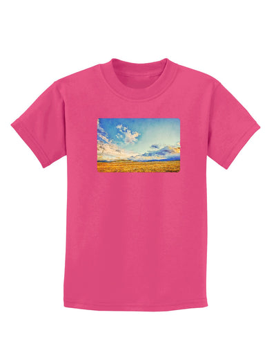 Garden of the Gods Watercolor Childrens Dark T-Shirt-Childrens T-Shirt-TooLoud-Sangria-X-Small-Davson Sales