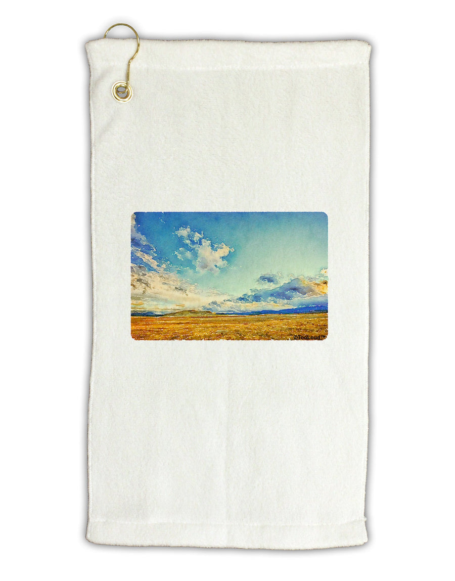 Garden of the Gods Watercolor Micro Terry Gromet Golf Towel 11&#x22;x19-Golf Towel-TooLoud-White-Davson Sales