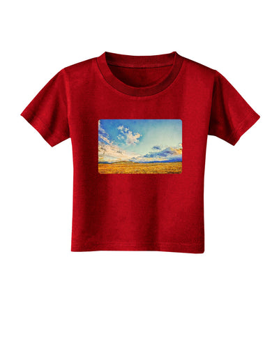 Garden of the Gods Watercolor Toddler T-Shirt Dark-Toddler T-Shirt-TooLoud-Red-2T-Davson Sales