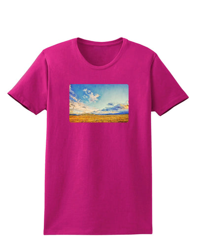 Garden of the Gods Watercolor Womens Dark T-Shirt-TooLoud-Hot-Pink-Small-Davson Sales