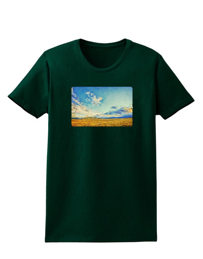 Garden of the Gods Watercolor Womens Dark T-Shirt-TooLoud-Forest-Green-Small-Davson Sales