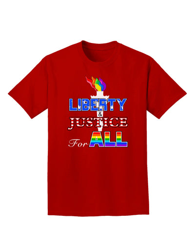 Gay Equality Liberty Justice for All Adult Dark T-Shirt-Mens T-Shirt-TooLoud-Red-Small-Davson Sales