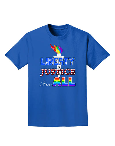 Gay Equality Liberty Justice for All Adult Dark T-Shirt-Mens T-Shirt-TooLoud-Royal-Blue-Small-Davson Sales