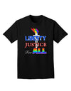 Gay Equality Liberty Justice for All Adult Dark T-Shirt-Mens T-Shirt-TooLoud-Black-Small-Davson Sales