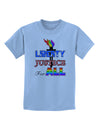 Gay Equality Liberty Justice for All Childrens T-Shirt-Childrens T-Shirt-TooLoud-Light-Blue-X-Small-Davson Sales