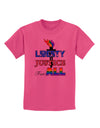 Gay Equality Liberty Justice for All Childrens T-Shirt-Childrens T-Shirt-TooLoud-Sangria-X-Small-Davson Sales