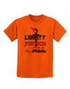 Gay Equality Liberty Justice for All Childrens T-Shirt-Childrens T-Shirt-TooLoud-Orange-X-Small-Davson Sales